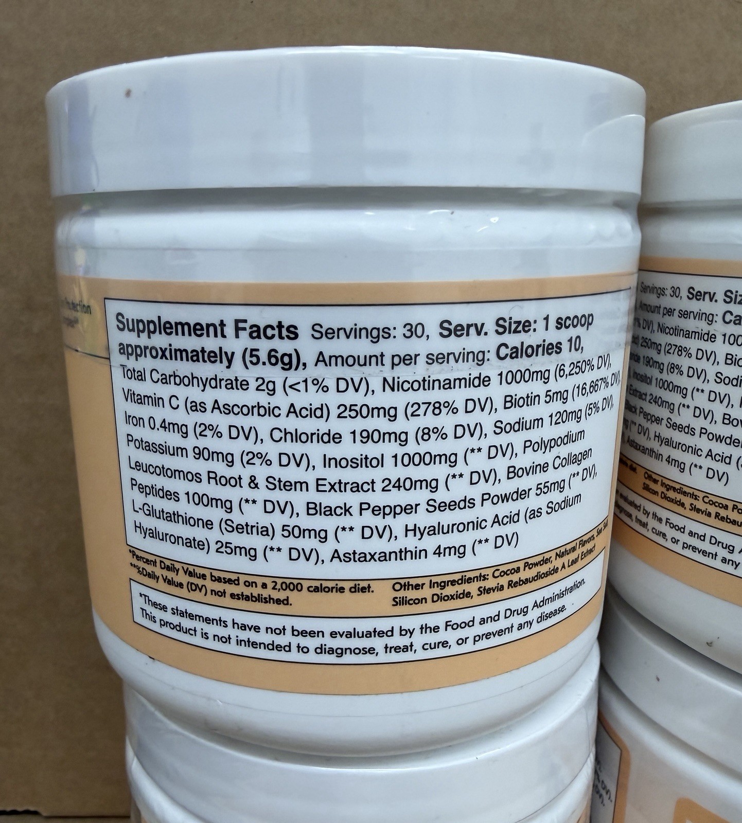 Lot of 4 Sol Sciences Sun Powder Drinkable Skin Defense Mocha Flavor Supplement