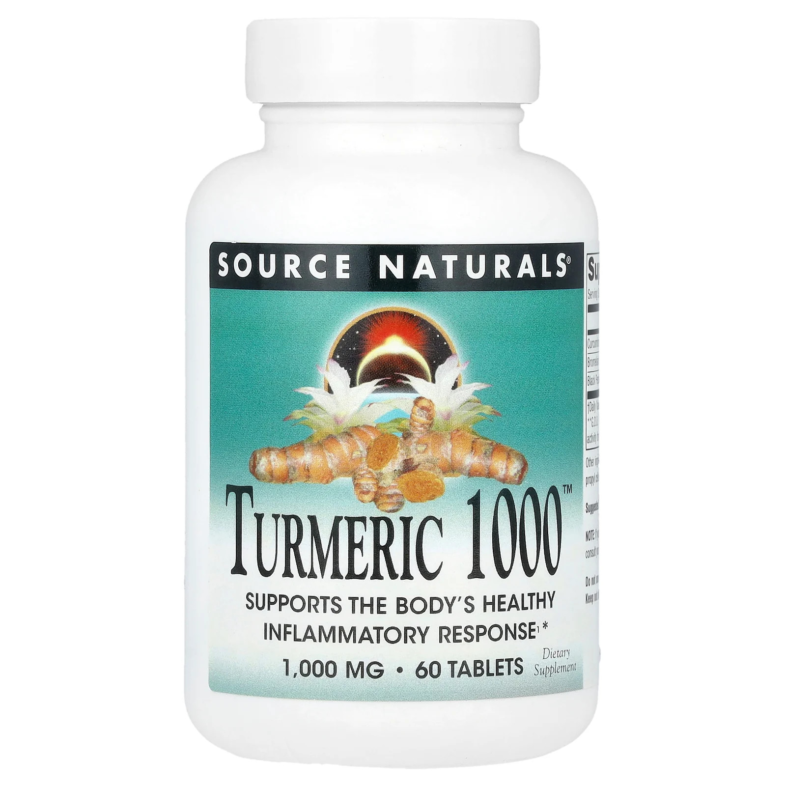 2 X Source Naturals, Turmeric 1000�, 1,000 mg, 60 Tablets