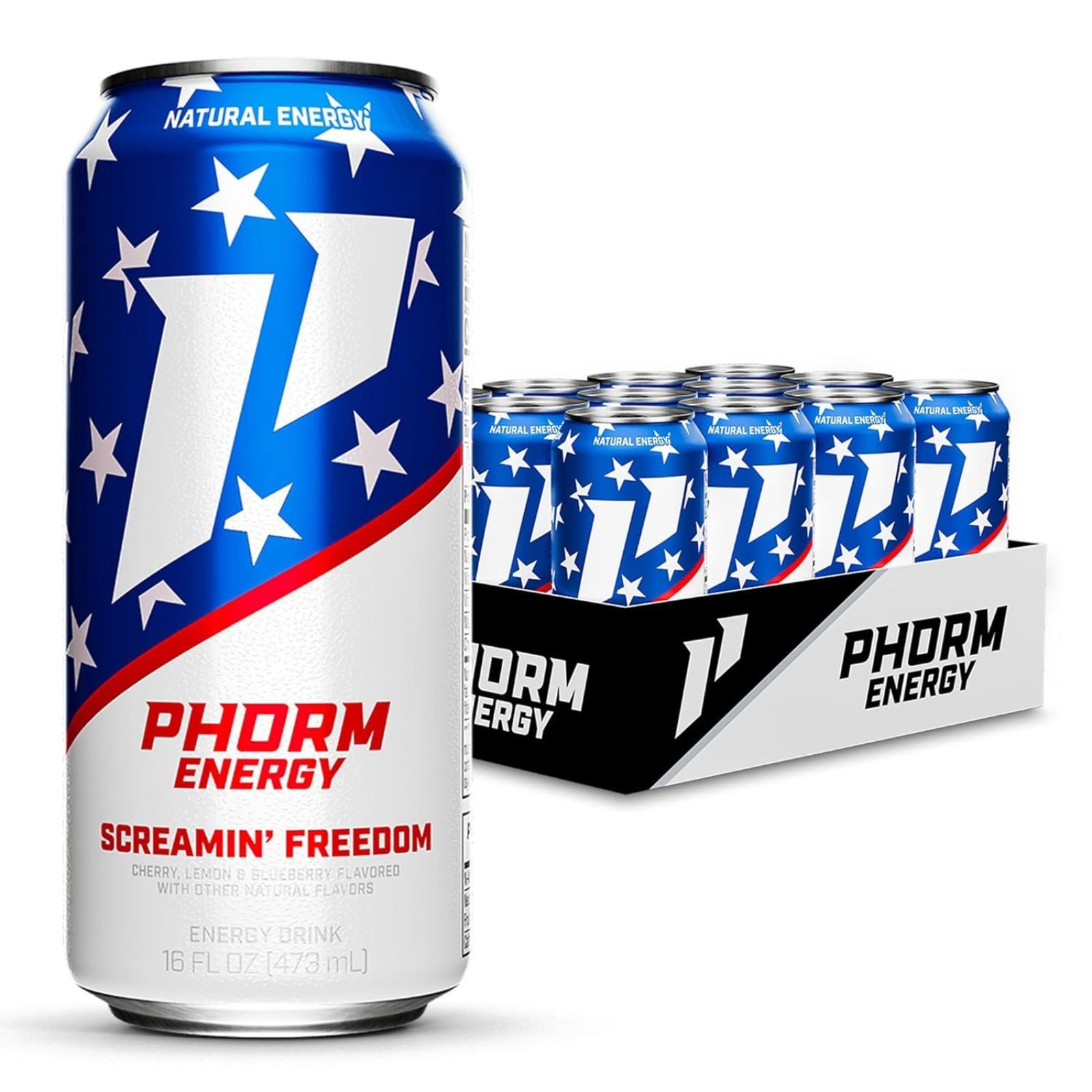 Phorm Energy Drink – Sugar Free – 200mg Natural Caffeine – Choose Flavor & Pack