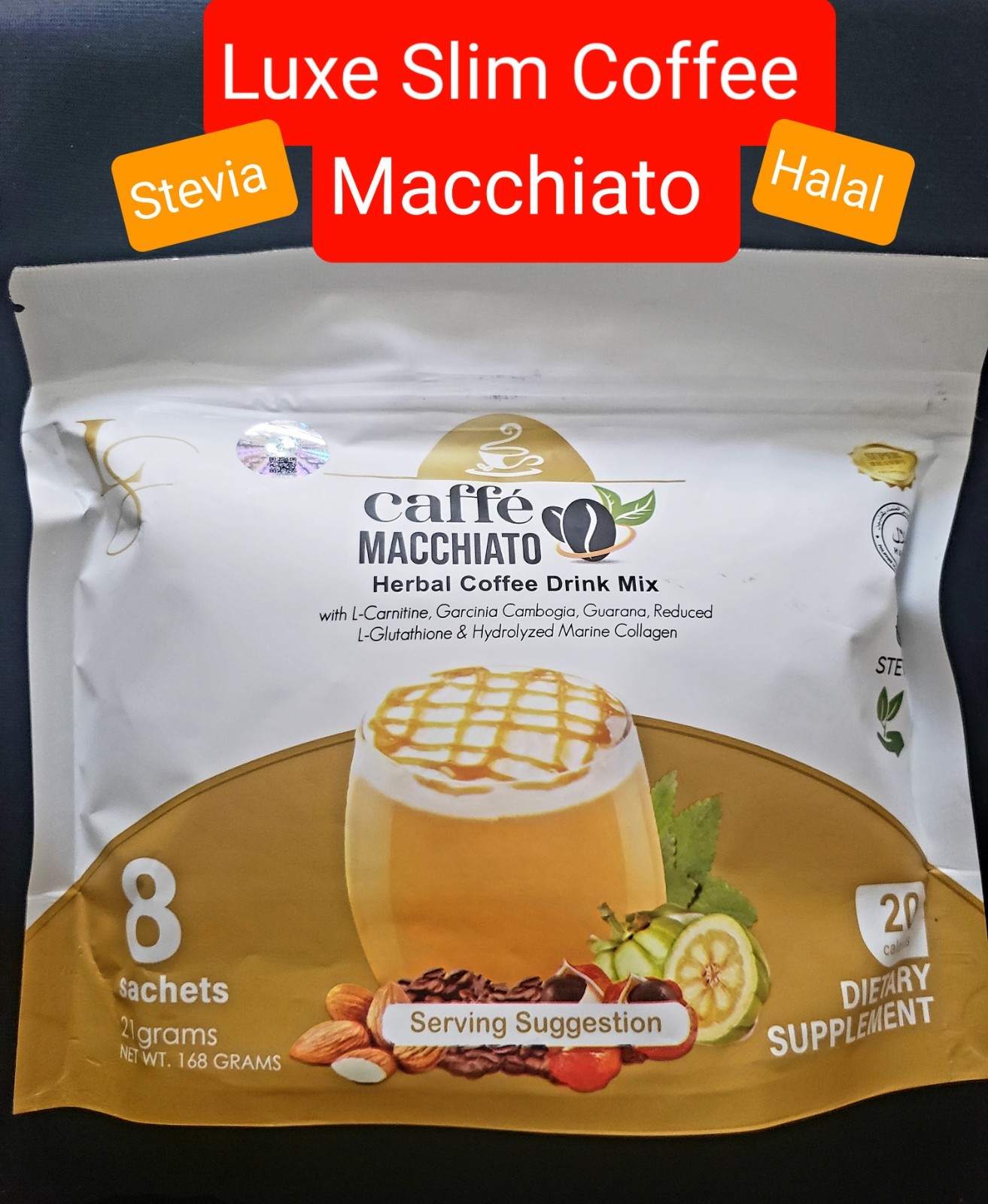 Luxe Slim Caffee Machiato 3packs Weight Loss Fat Burner Free Shipping USA Only