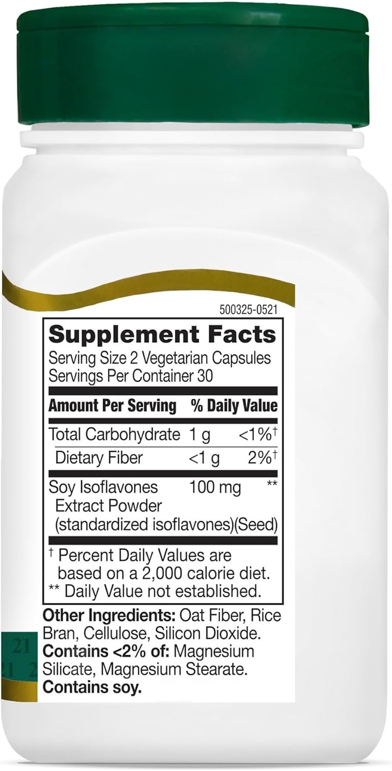 Vegetarian Soy Isoflavones – 60 Capsules for Joint & Heart Wellness Support
