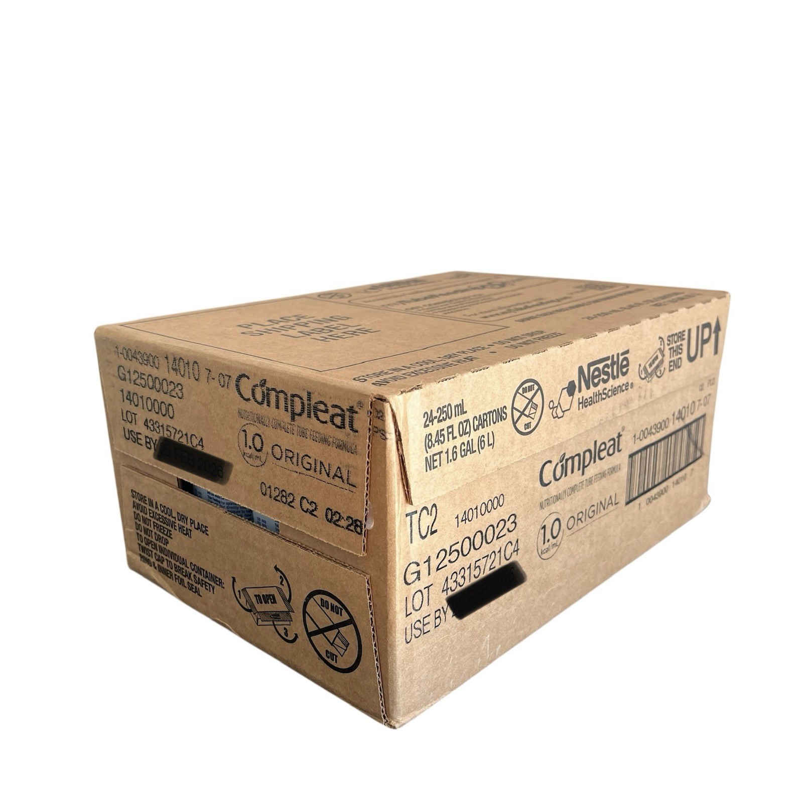 Compleat Original Tube Feeding Formula 1.0 Unflavored Liquid 8.45 oz Case Of 24