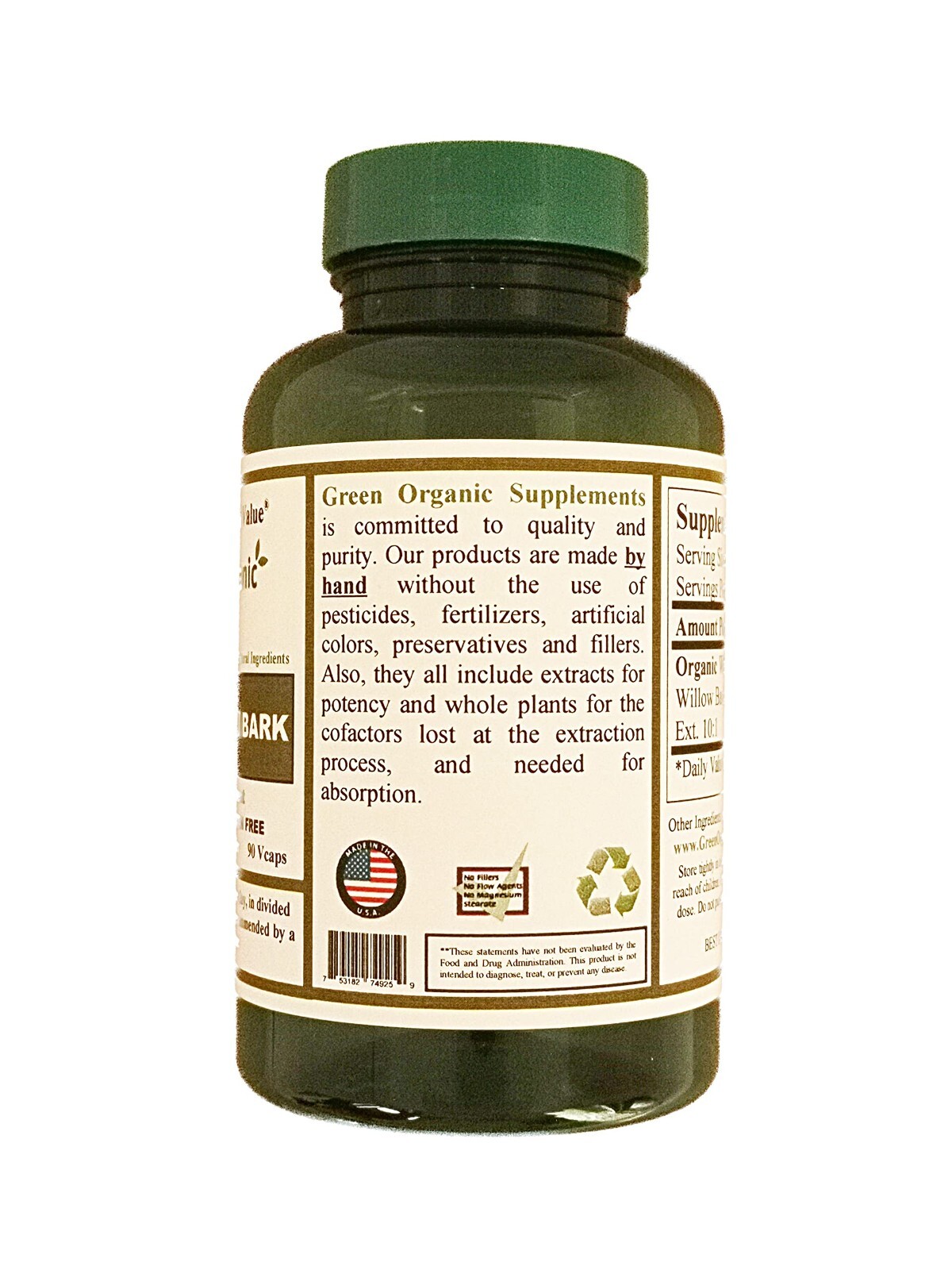 Green Organic Supplements Prostate Health, High Absorbable, Urinary Track System