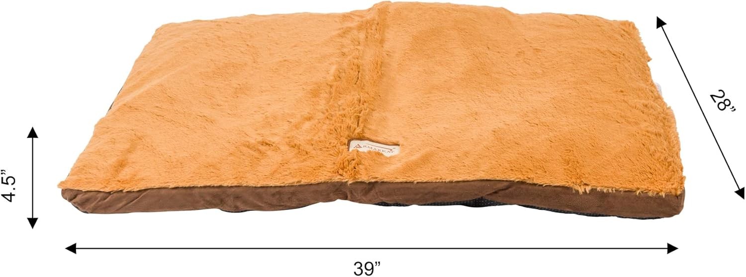 Armarkat Brown Pet Bed,39-Inch by 28-Inch by 5-Inch
