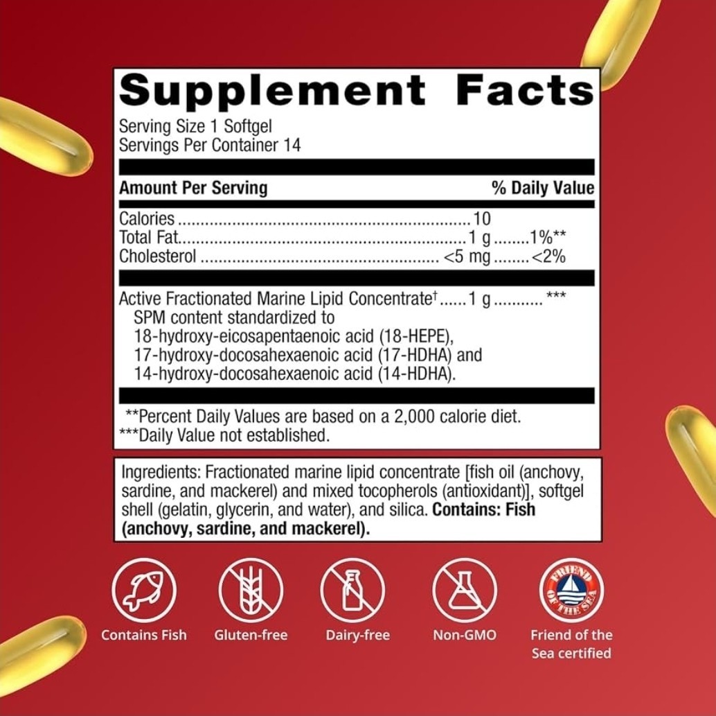 Metagenics SPM Active One Daily Joint Support 14 Softgels Exp 07/27 SPMAD14