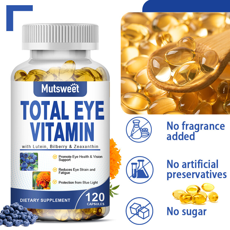 Lutein 20mg & Zeaxanthin 4mg Softgels – Eye Health & Vision Support, 120ct