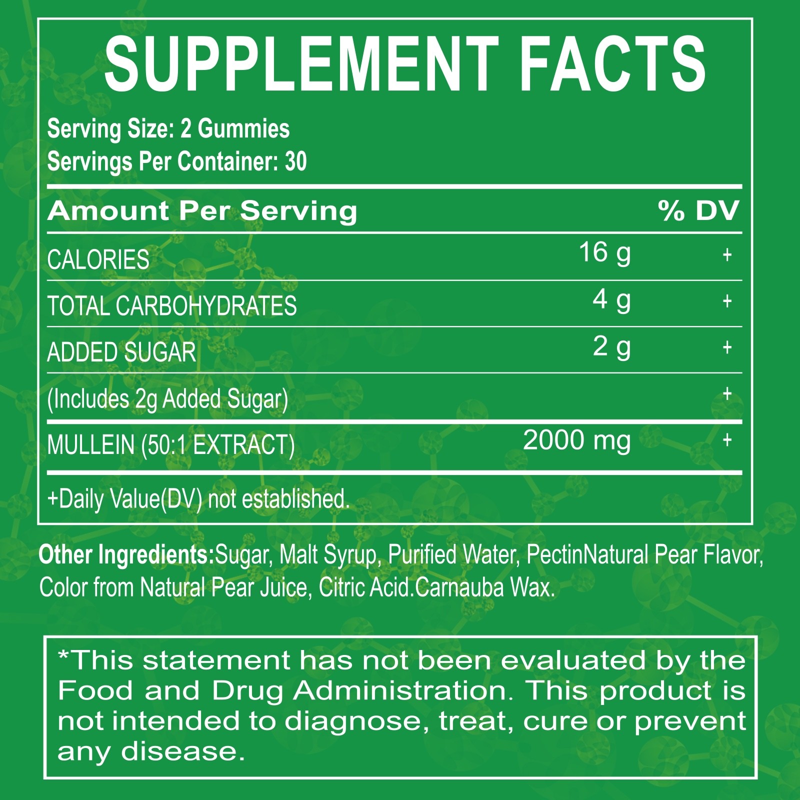 Mullein Leaf Extract Gummies for Lung Cleanse, Extra Strength 10000 MG USA