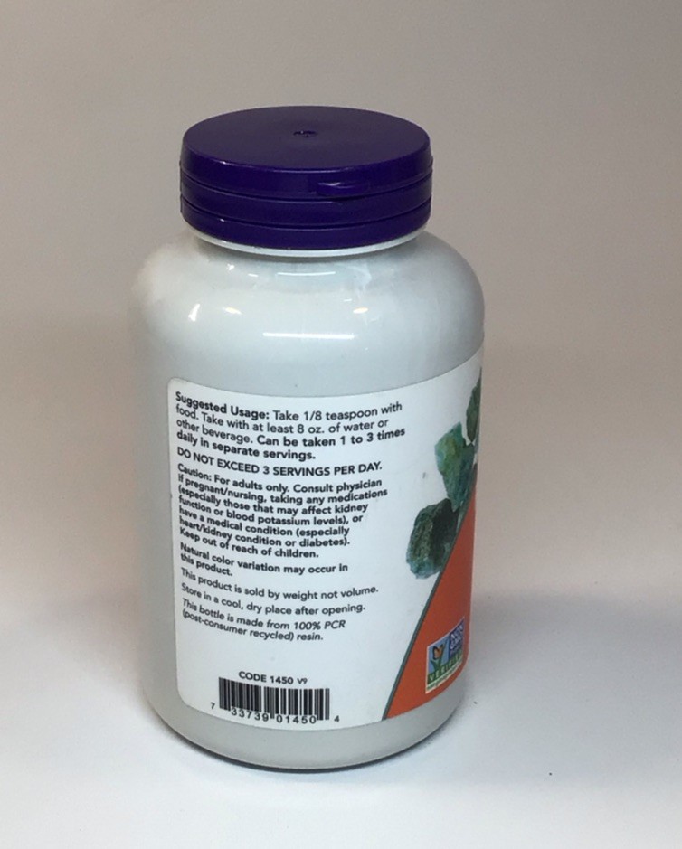 NOW Potassium Chloride Powder – 8 oz, Essential Mineral, Sodium Free. EXP 10/29