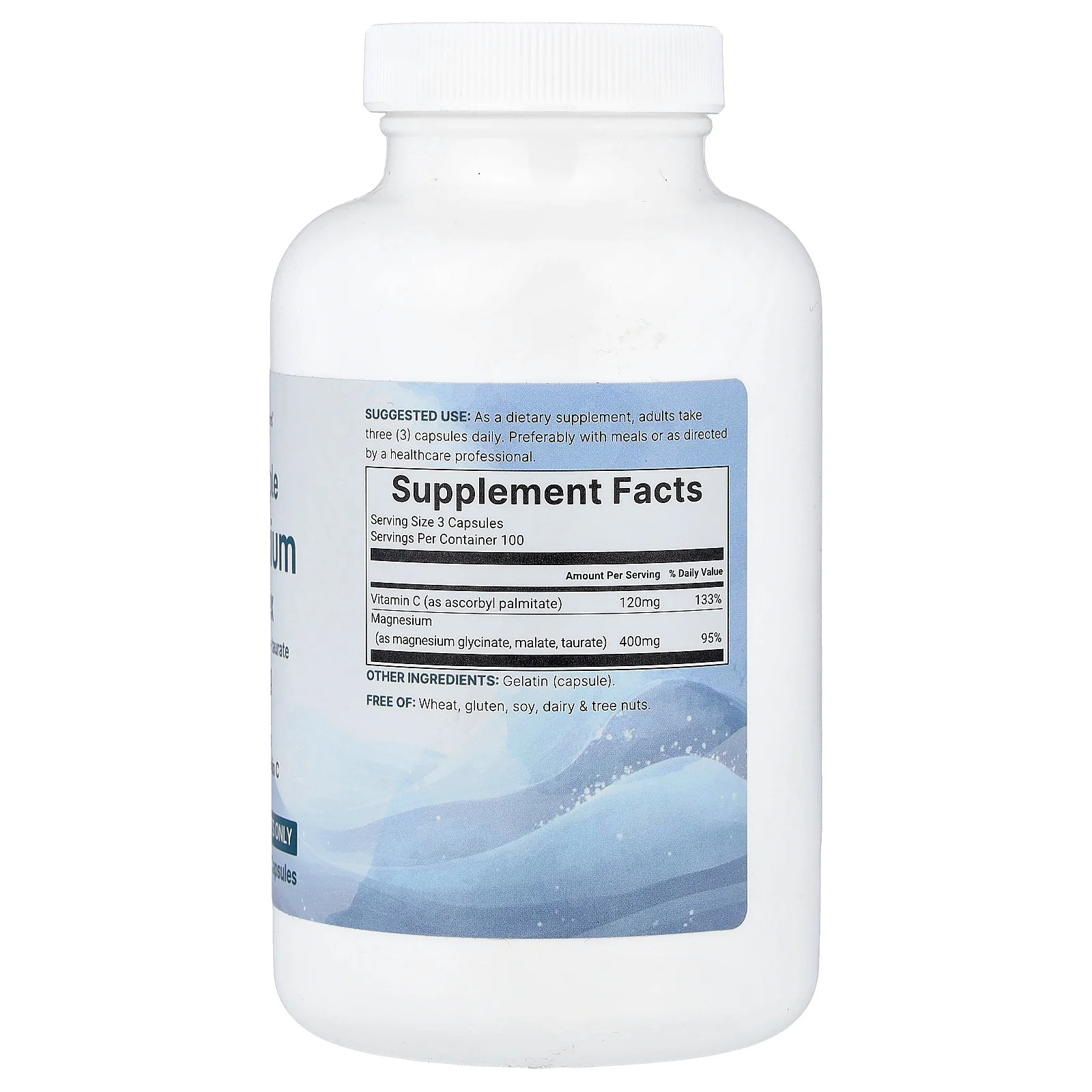 2 X Micro Ingredients, Triple Magnesium Complex, 300 Capsules (133 mg per Capsu