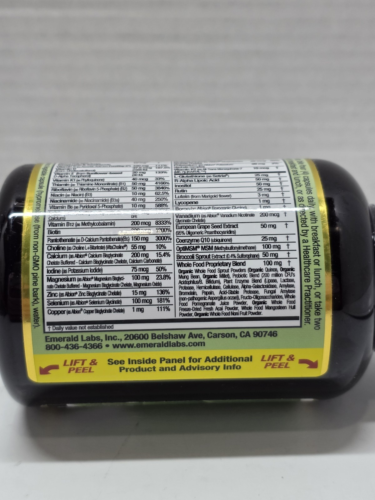 Emerald Doctor-Formulated Coenzymated Women’s 45+ Clinical Multi 120 Veggie Caps
