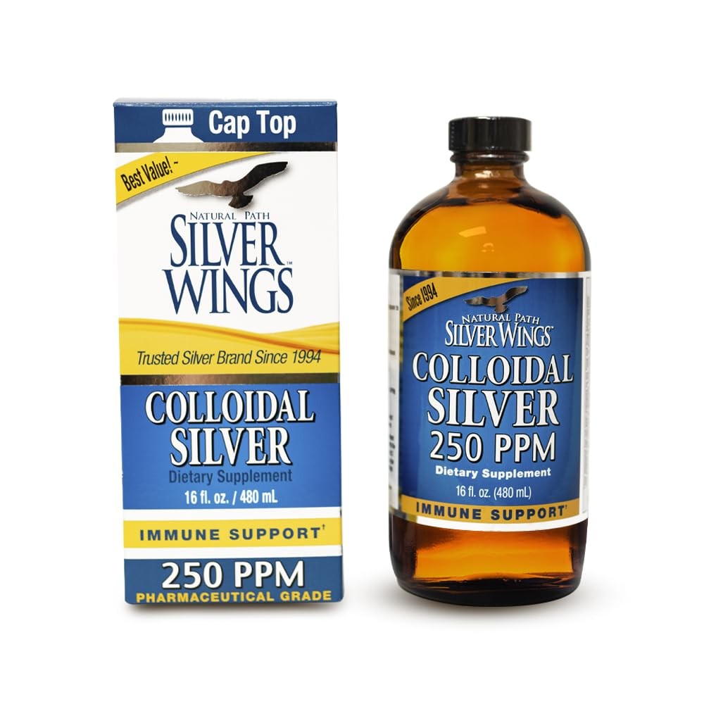 Natural Path Silver Wings Colloidal Silver Liquid – Enhanced Immune Support S…