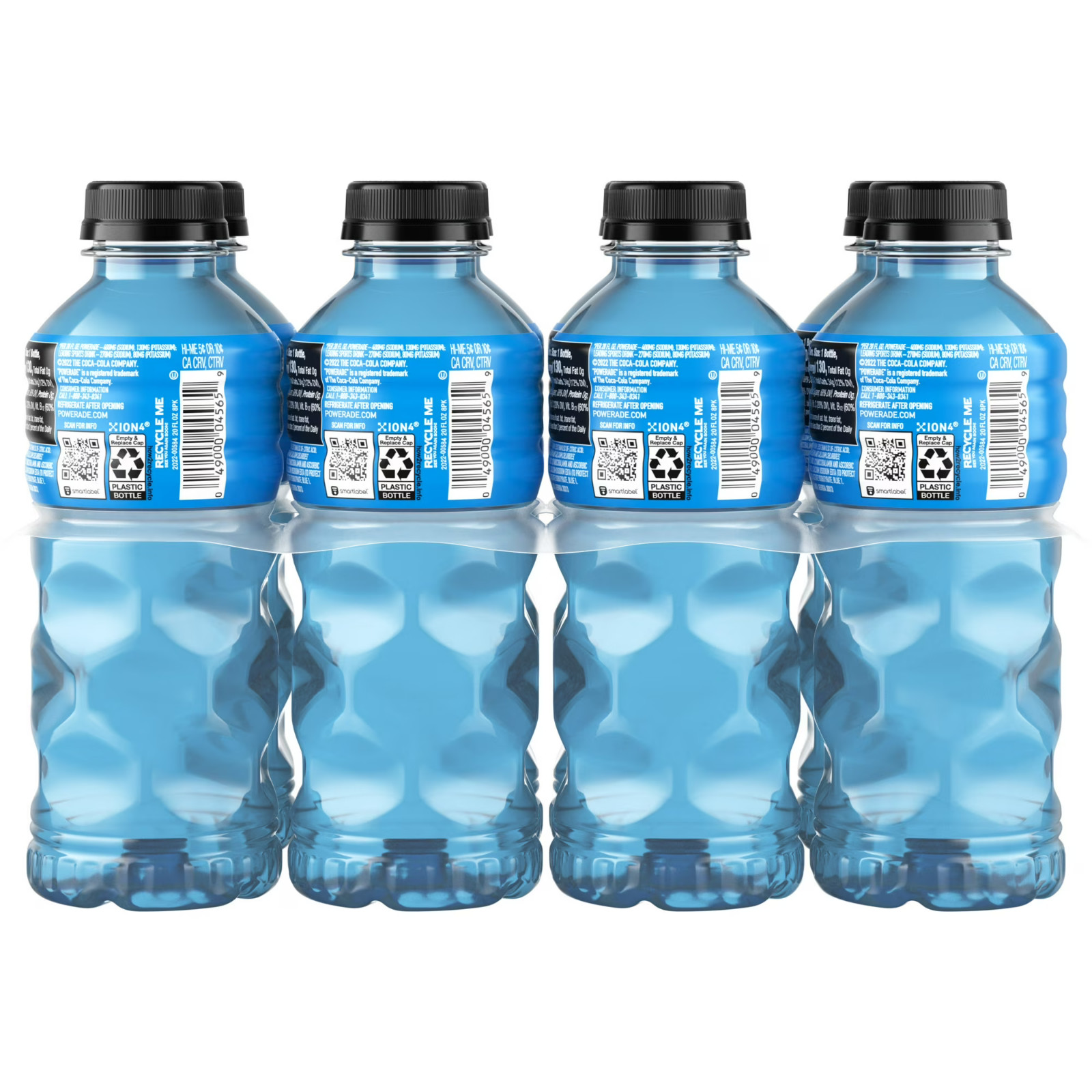 POWERADE Mountain Berry Blast Electrolyte Sports Drink Bottles, 20 fl oz, 8 Pack