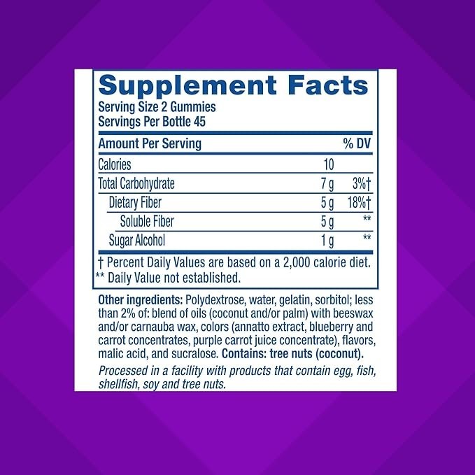 Vitafusion Fiber Well Gummy Vitamins, 90 Count (Packaging May Vary)