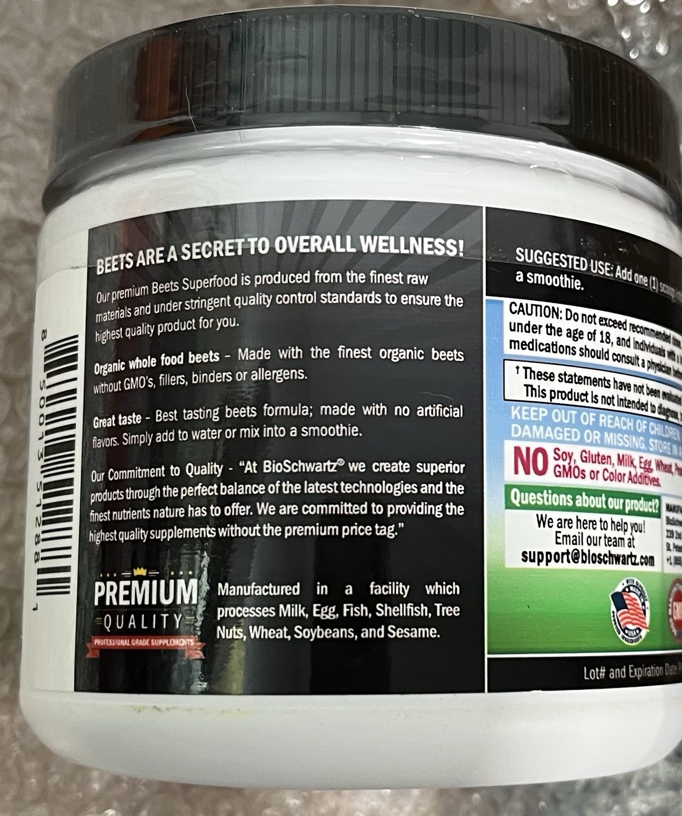 Bio Schwartz Ultra Premium Beets Superfood Supplement 30servings 4/27