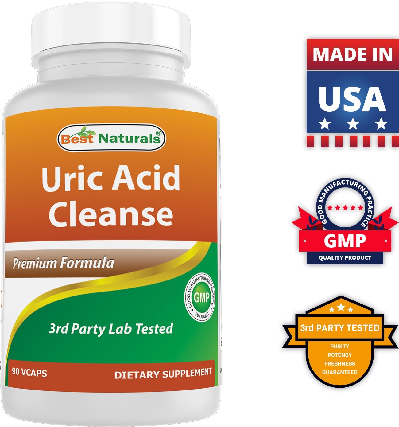 Best Naturals Uric Acid Cleanse 90 Vegetarian Capsules