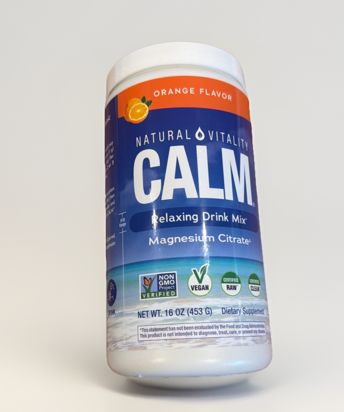 Natural Vitality CALM Magnesium Powder Orange Flavor 16 oz Exp 07/2028 SEALED⁠