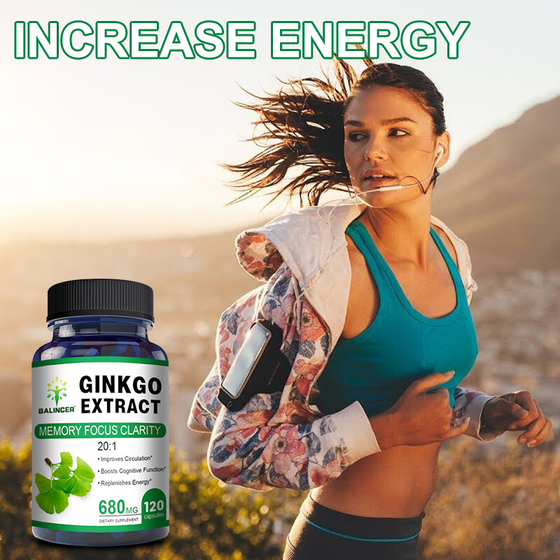 Ginkgo Biloba Extract 680 mg – Improves blood circulation, Non-GMO