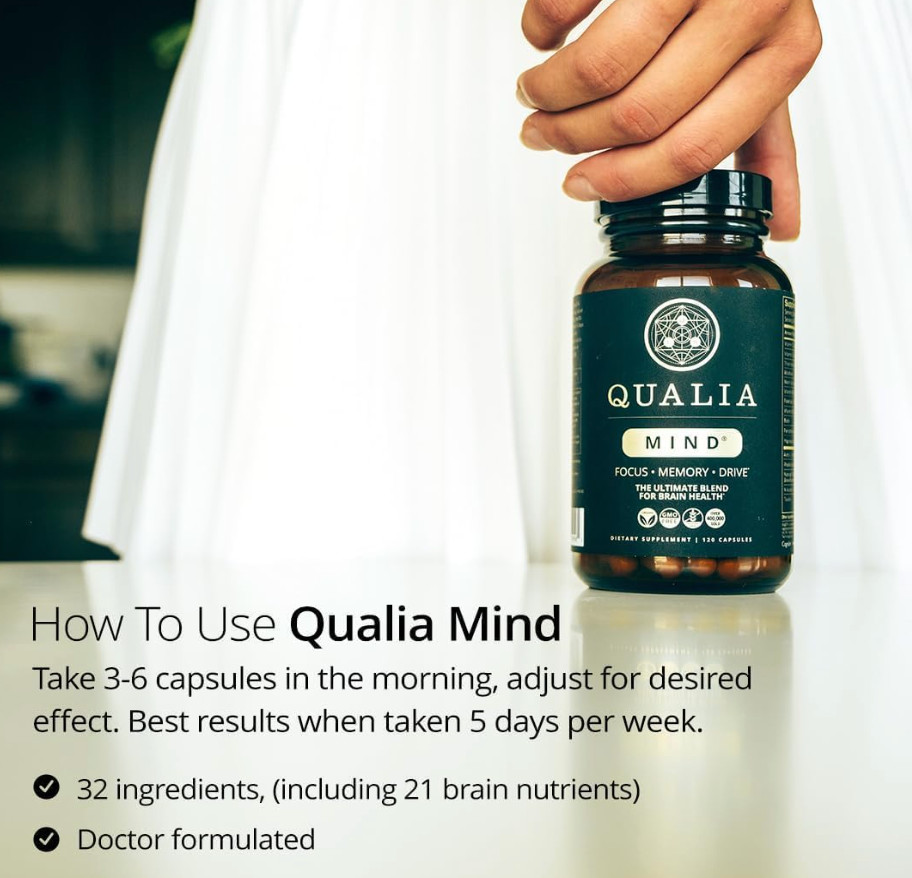2 Pack – Qualia Mind Brain 2.0 Supplement Nootropics – 30 Capsules Exp 09/27