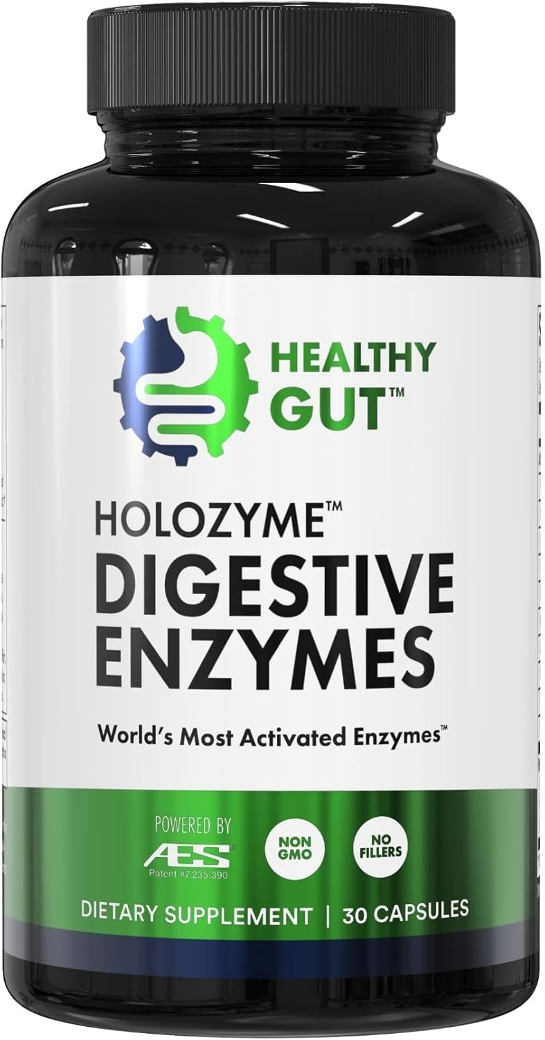 Holozyme Max Strength Digestive Enzymes | Prevents Bloating, Gas, & Indigestion