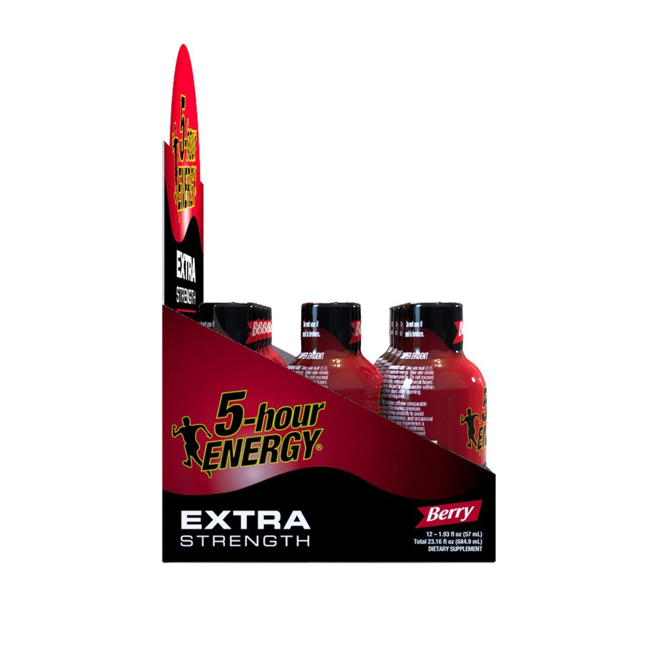 5-hour ENERGY Shot, Extra Strength, Berry, 1.93 Ounce, 24 Count