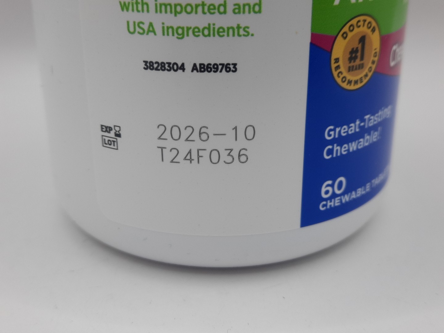 Bausch & Lomb PreserVision Areds 2 Chewables Tablet Mixed Berry 60ct Exp 10/2026