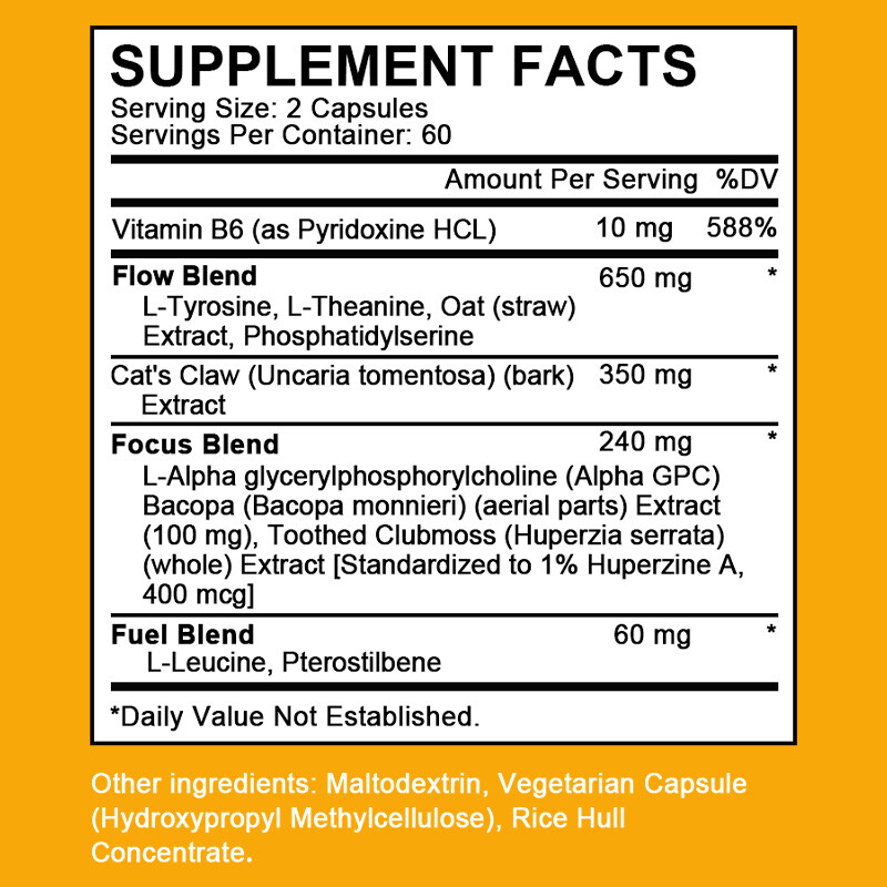 Brain Support Supplement Promotes Brain Health Improve Cognition Improve Memory