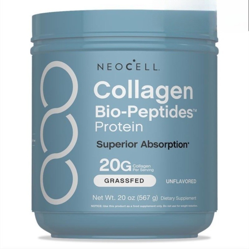NeoCell Collagen Powder， Bio-Peptides Grass-Fed Unflavored Skin Joint Support