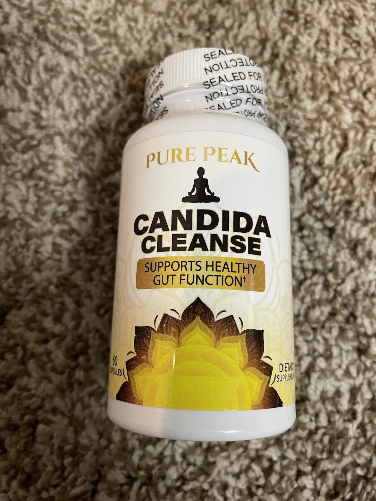 6-Pack Pure Peak Candida Cleanse – Supports Healthy Gut Functions – 360 Capsules
