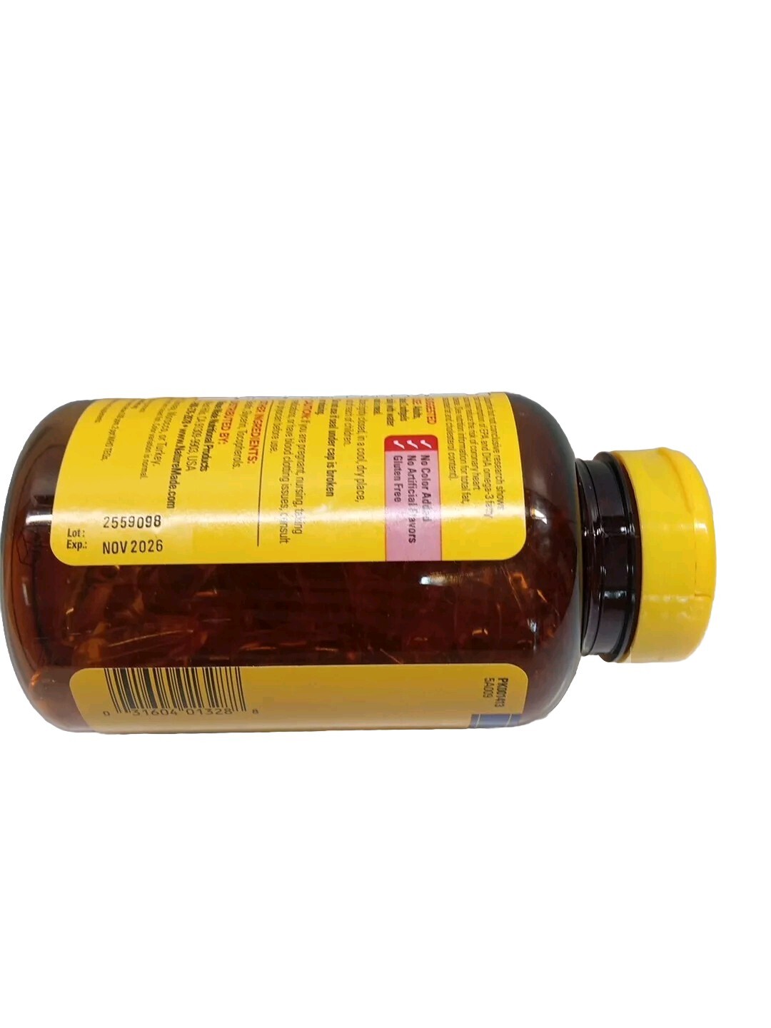 Nature Made Fish Oil 1200 mg (360 mg Omega-3) 100 Softgels Exp: 11/2025