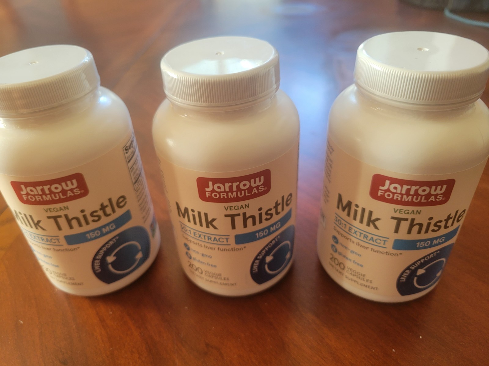 Jarrow Formulas Milk Thistle Supplement 150 mg 200 veggie capsules (Pack of 3)