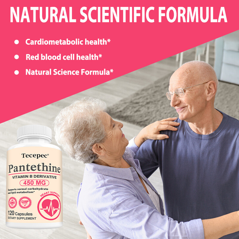 Pantethine 30 To 120 Capsules – Healthy Lipid Metabolism Cardiovascular Support