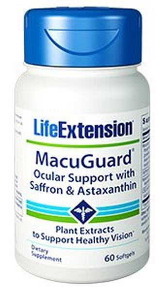 5 PACK SALE Life Extension MacuGuard Ocular Health Astaxanthin Saffron SAVE $40