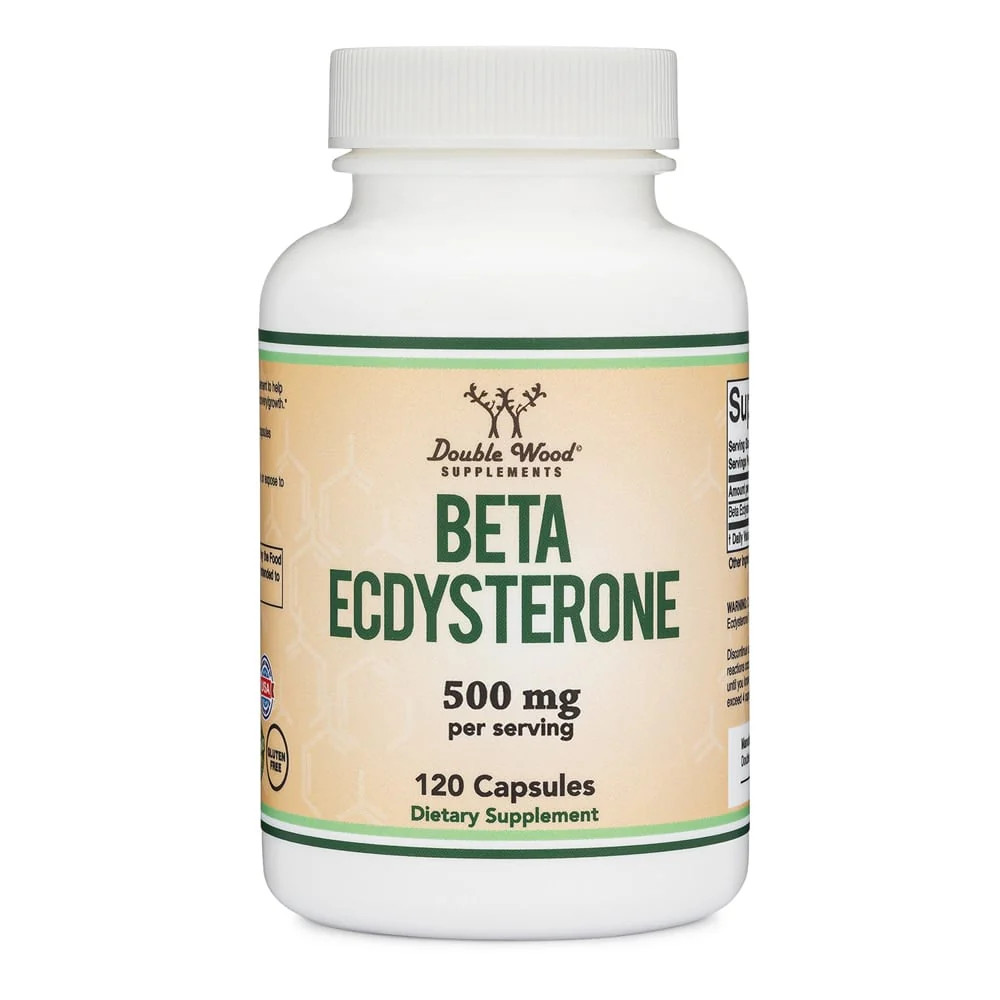 2 X Double Wood Supplements, Beta Ecdysterone, 120 Capsules (250 mg per Capsule