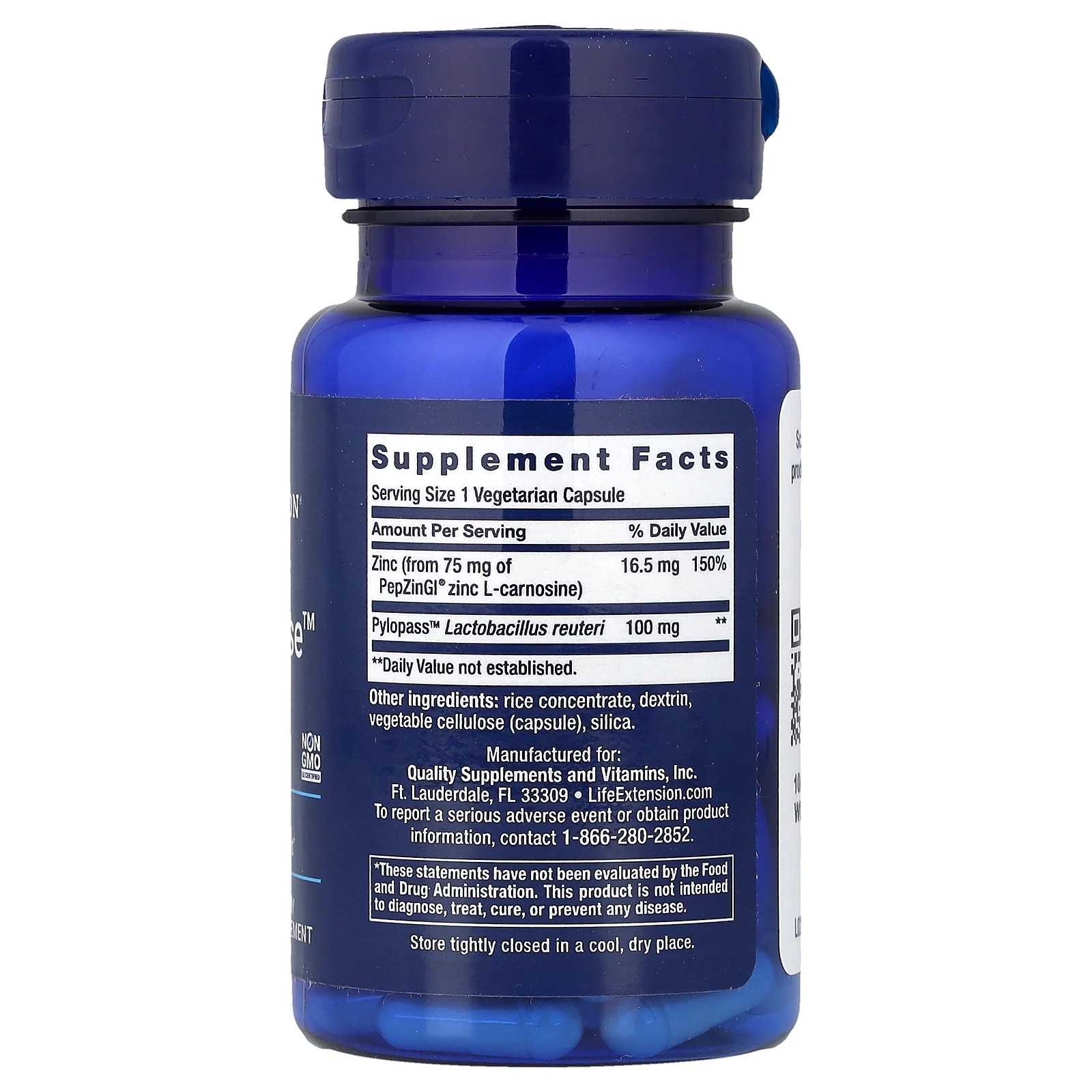 2 X Life Extension, Gastro-Ease�, 60 Vegetarian Capsules