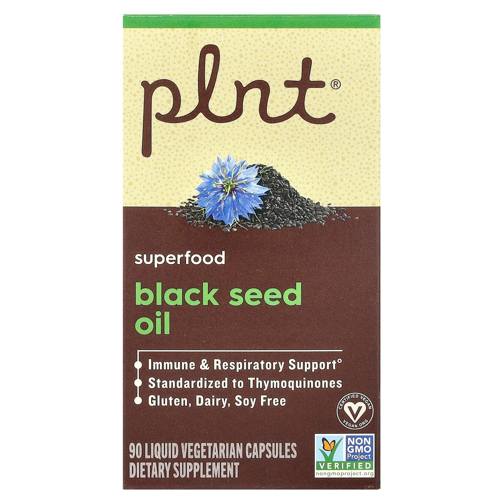 2 X Plnt, Black Seed Oil, 90 Liquid Vegetarian Capsules