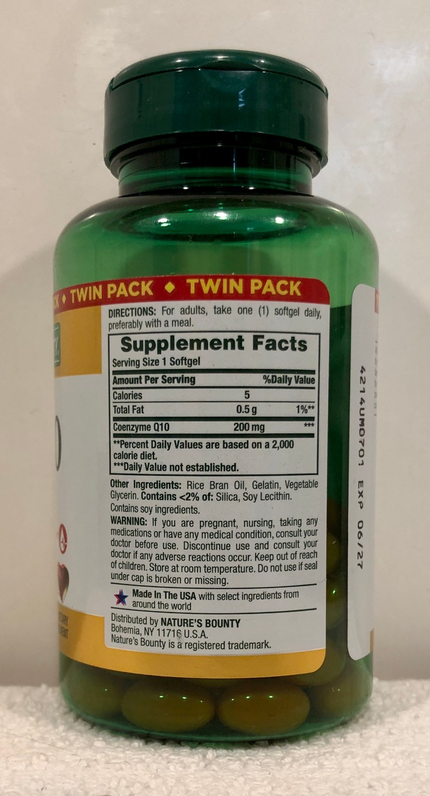 4x Nature’s Bounty Co Q-10 200 mg 80 Rapid Release Softgels Total 320