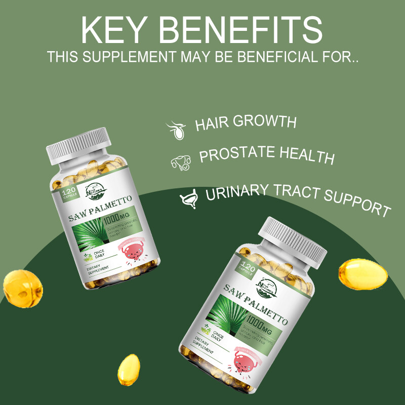 Prostate Support – Saw Palmetto – Reduce Frequent Urination, Stamina Supplement