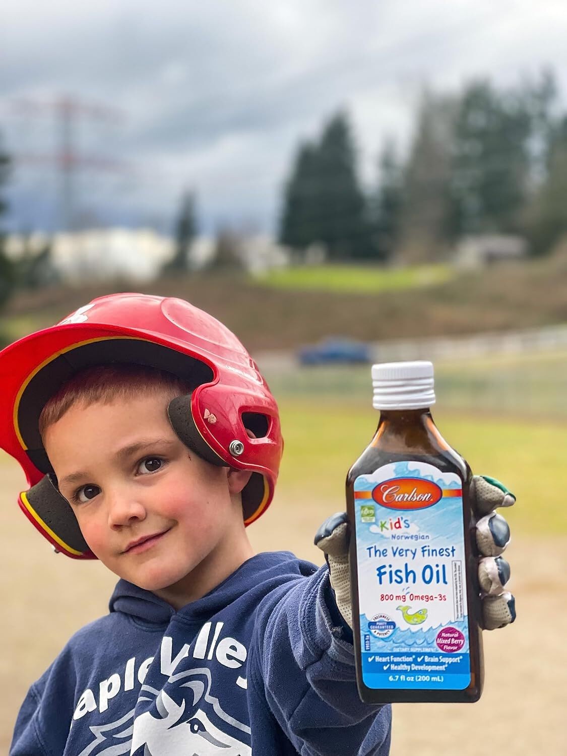 Carlson – Kid’s The Very Finest Fish Oil, 800 mg Omega-3s, Liquid Fish Oil Suppl