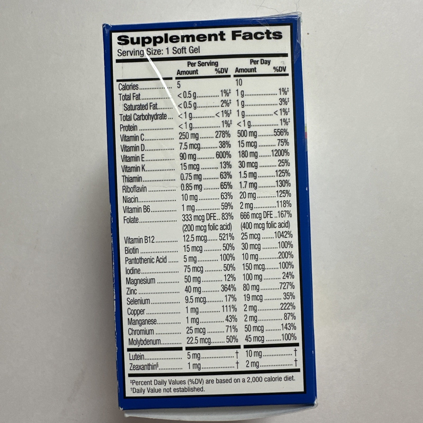 Bausch & Lomb PreserVision AREDS 2 + Multi Vitamin Exp. 08/27 Damaged box
