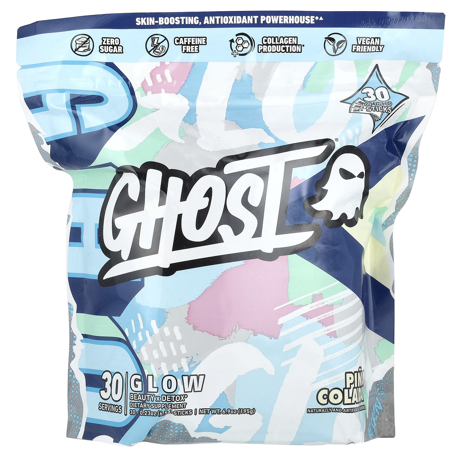 Glow, Pina Colada, 30 Sticks, 0.23 oz (6.5 g) Each