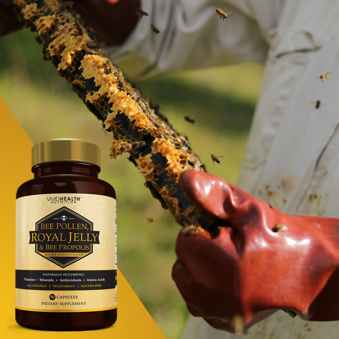 Immune Boosting Supercharger, ROYAL JELLY with BEE POLLEN & BEE PROPOLIS by VHN