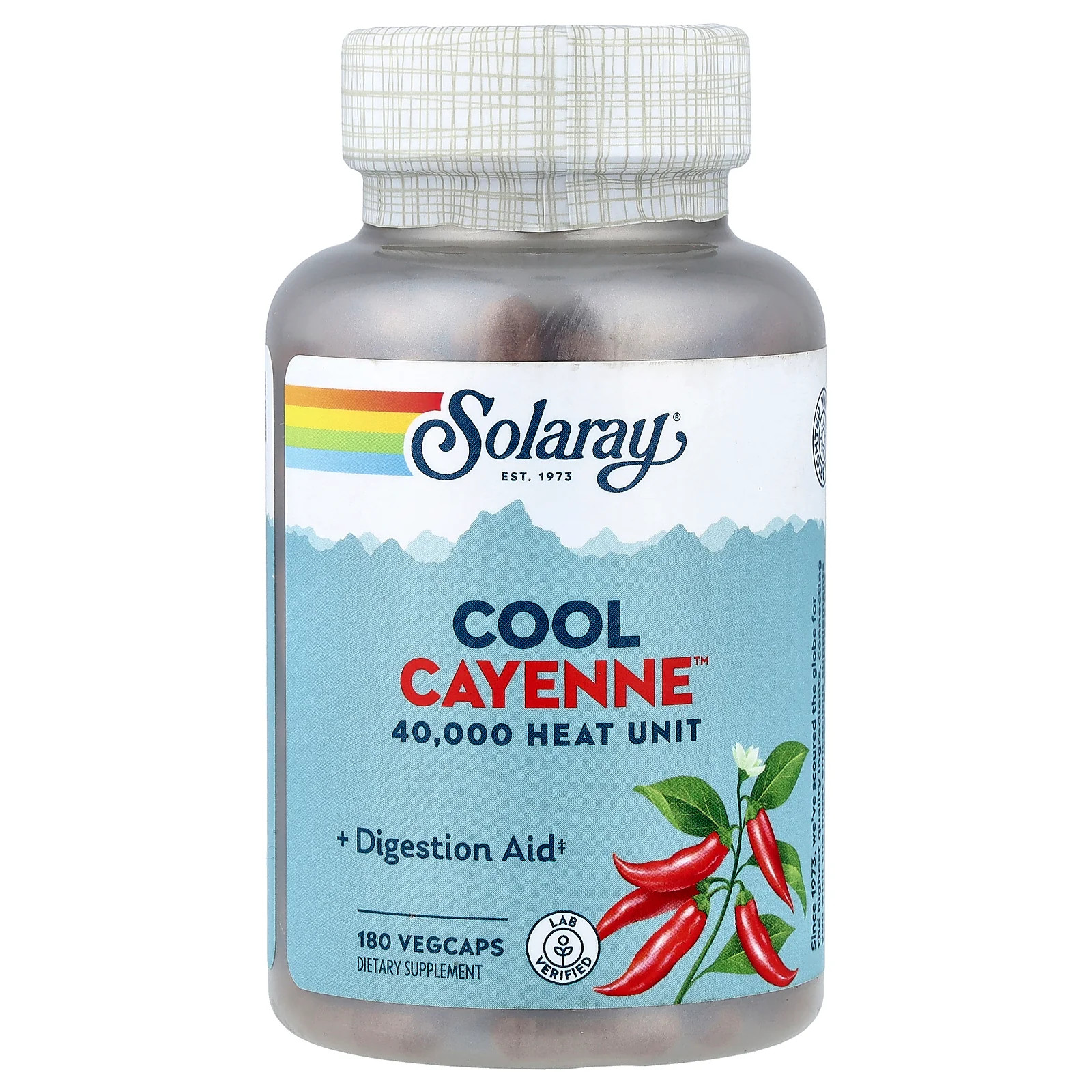 2 X Solaray, Cool Cayenne�, 180 VegCaps (300 mg per Capsule)