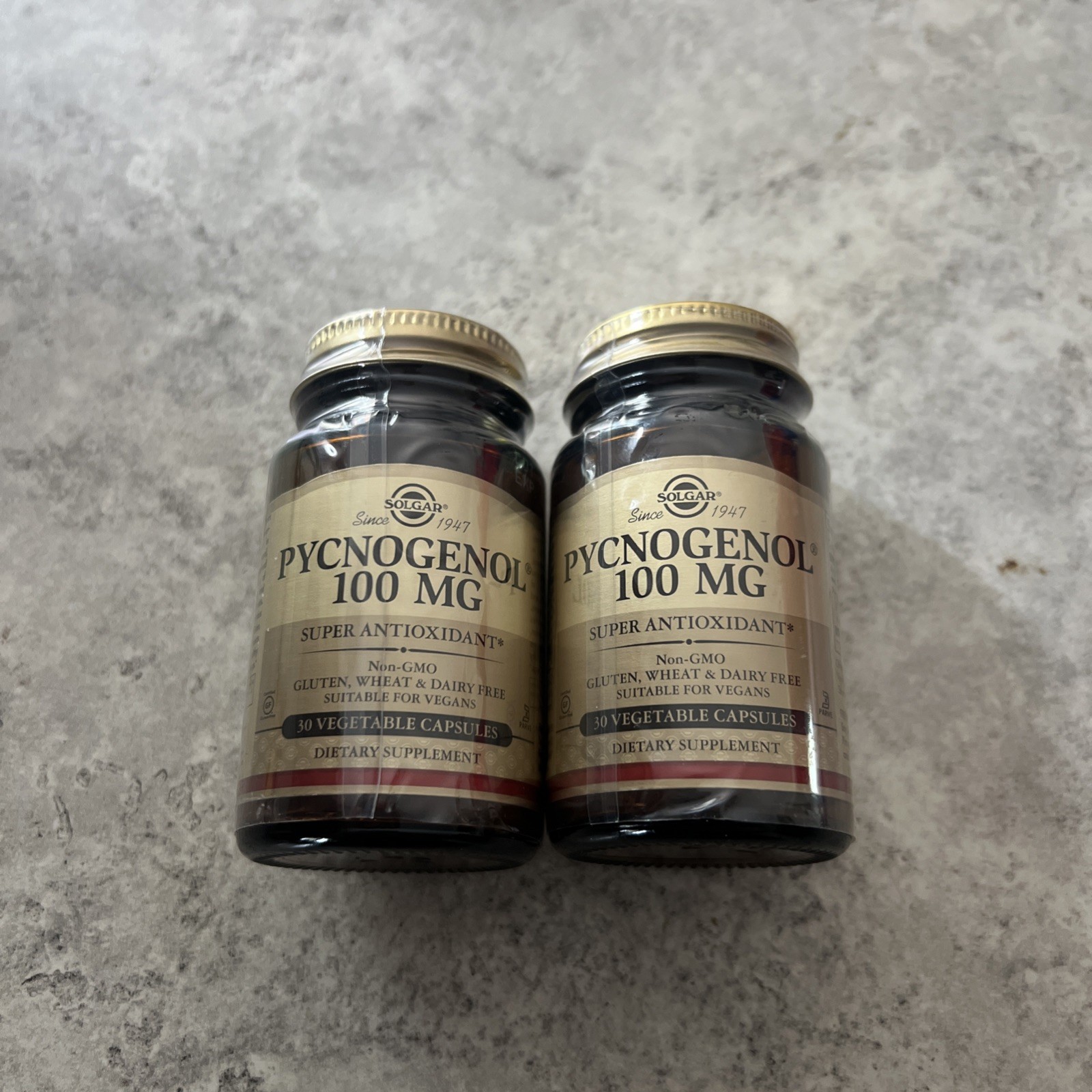 2X Solgar Pycnogenol 100mg Vegetable Capsule – 30 Count (02306) EXP 07/2028