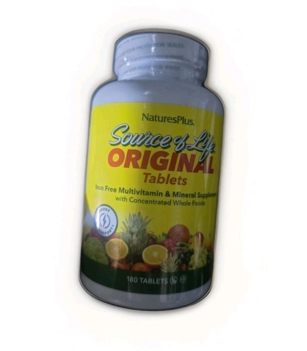 NaturesPlus Source of Life Original Tablets Multivitamin 180 count exp: 10/2028