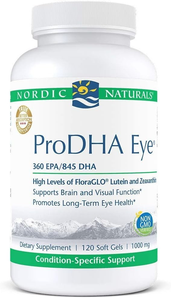 Nordic Naturals ProDHA Eye Support for Neurological Function 120 Soft Gels