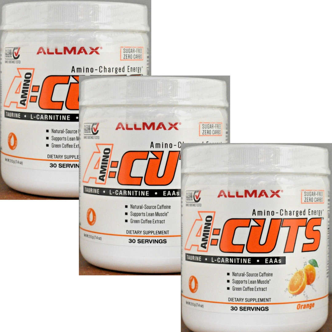 Allmax Nutrition AminoCuts A:CUTS Orange 210g Amino Energy Fat Burner Sugar Free