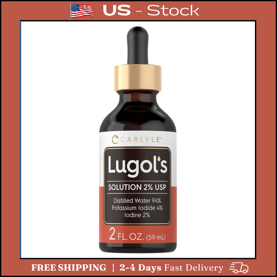 Lugols Iodine 2 Percent 2 Fl Oz Potassium Iodide and Solution
