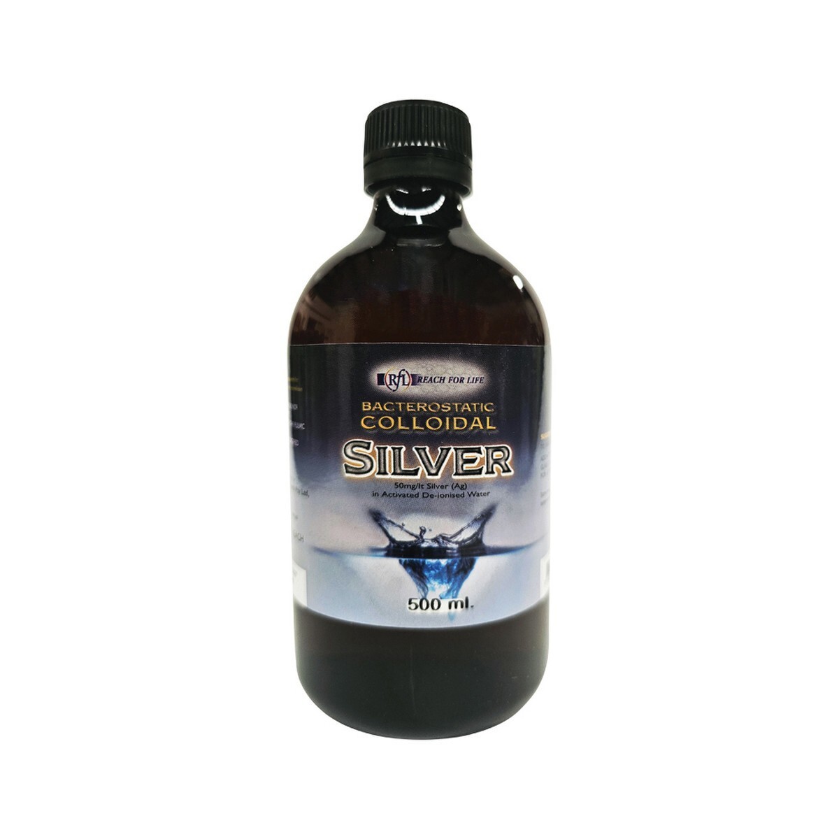 NEW Reach For Life Colloidal Silver 500ml Natural Water Purifier