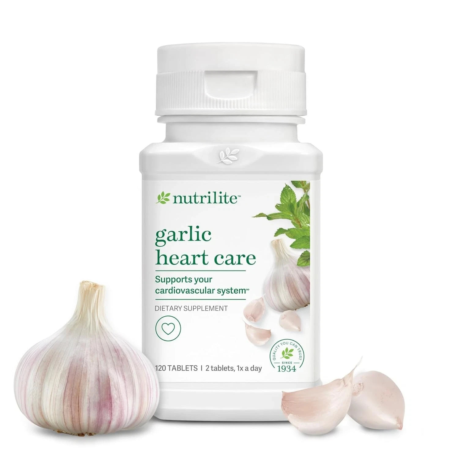Amway Nutrilite Garlic 60 Tablets Herbal Formula for Heart & Health