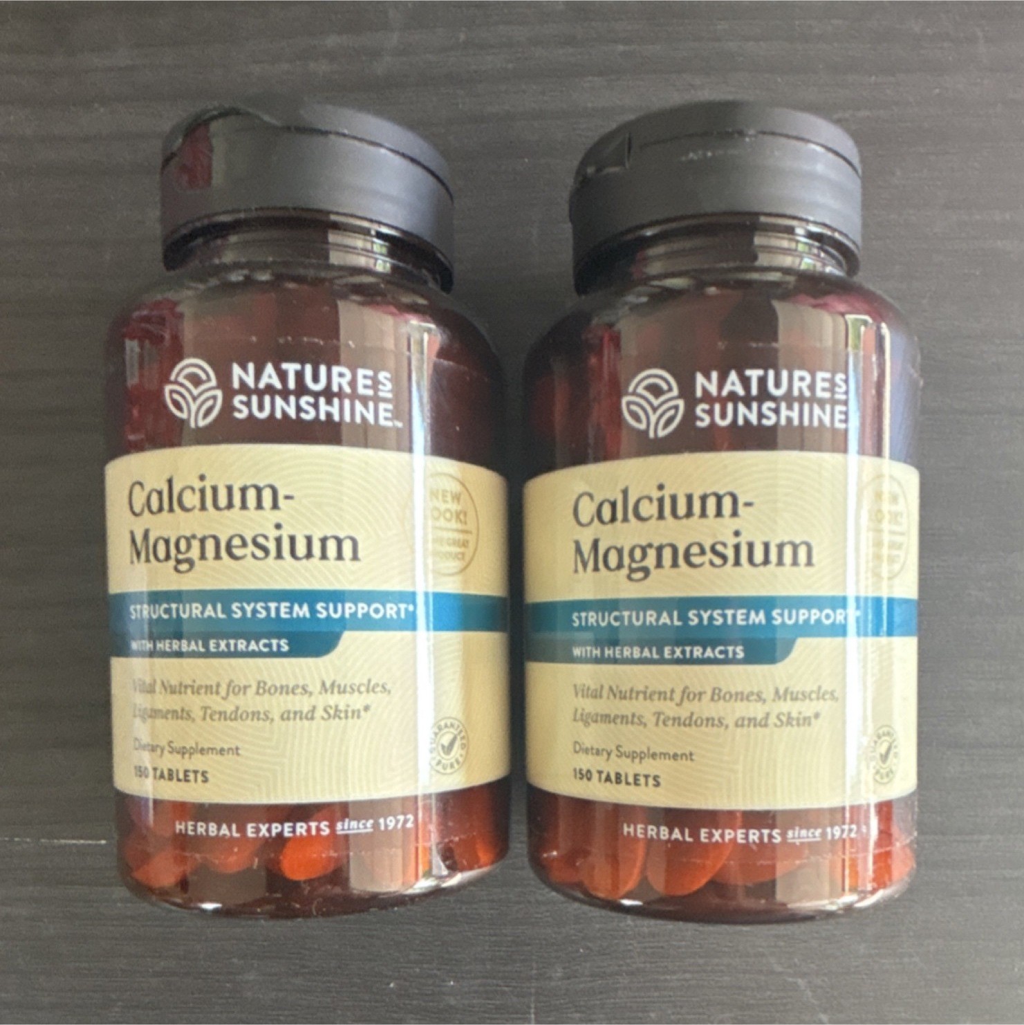 2 Pack of Nature’s Sunshine Calcium-Magnesium 300 Tablets Total Exp 02/2027